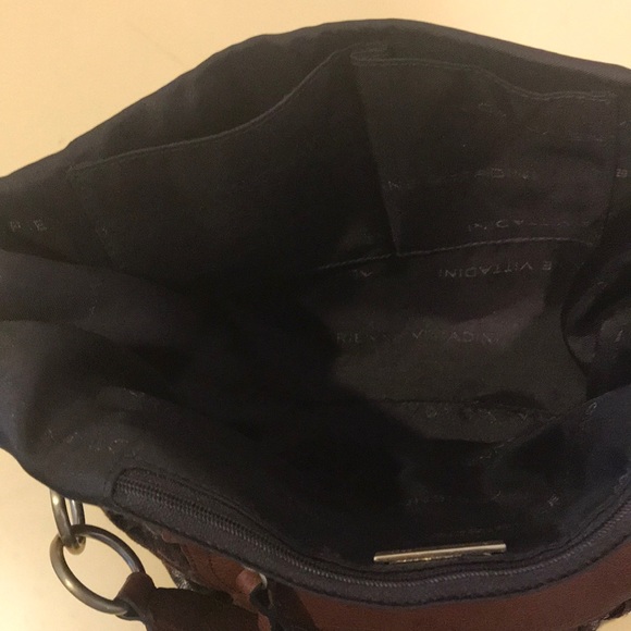 ADRIENNE VITTADINI BROWN LEATHER AND Nylon purse - Picture 6 of 8